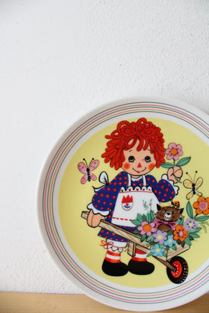 Schmid Raggedy Ann "The Sunshine Wagon" Annual 1980 Collector Plate