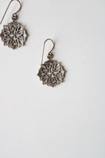 Mandala Sterling Silver Dangle Earrings