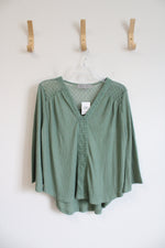 NEW Absolutely Famous Green Long Sleeved Top | L