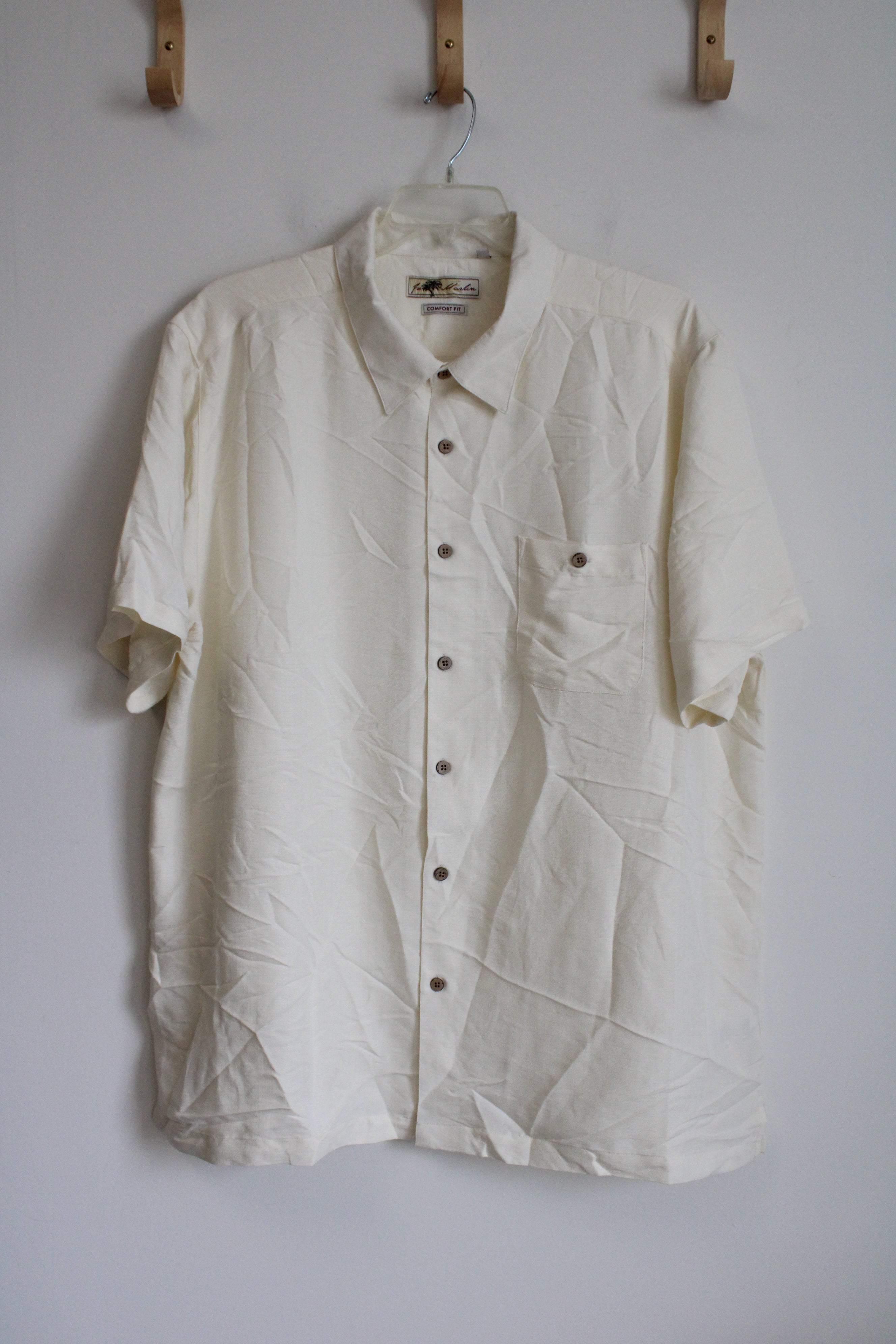 Joe Martin Ivory Button Down Shirt | XXL