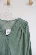 NEW Absolutely Famous Green Long Sleeved Top | L