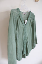 NEW Absolutely Famous Green Long Sleeved Top | L