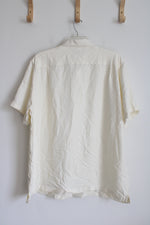 Joe Martin Ivory Button Down Shirt | XXL