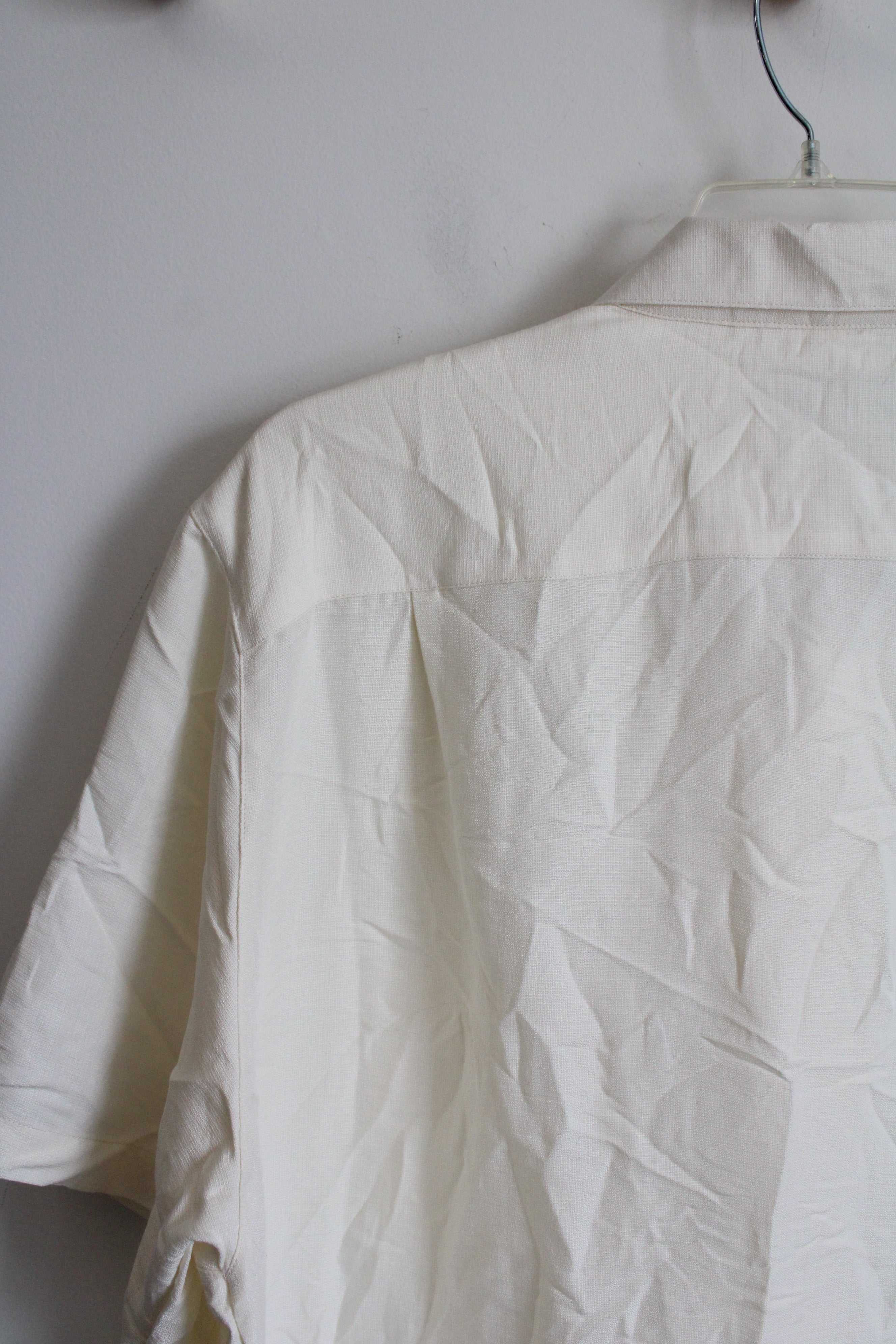 Joe Martin Ivory Button Down Shirt | XXL