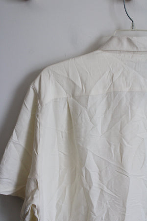 Joe Martin Ivory Button Down Shirt | XXL