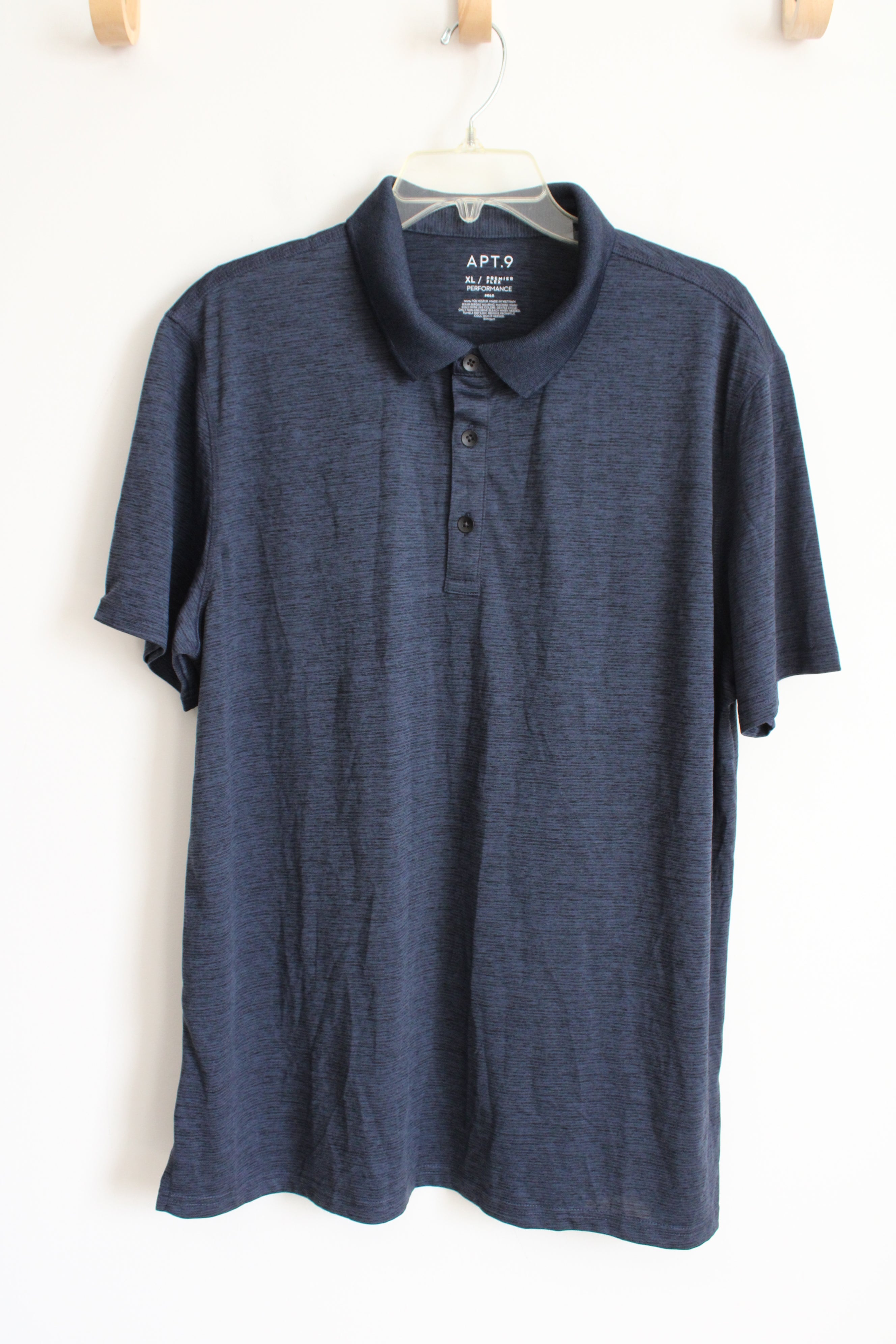 Apt. 9 Premier Flex Navy Polo Shirt | XL