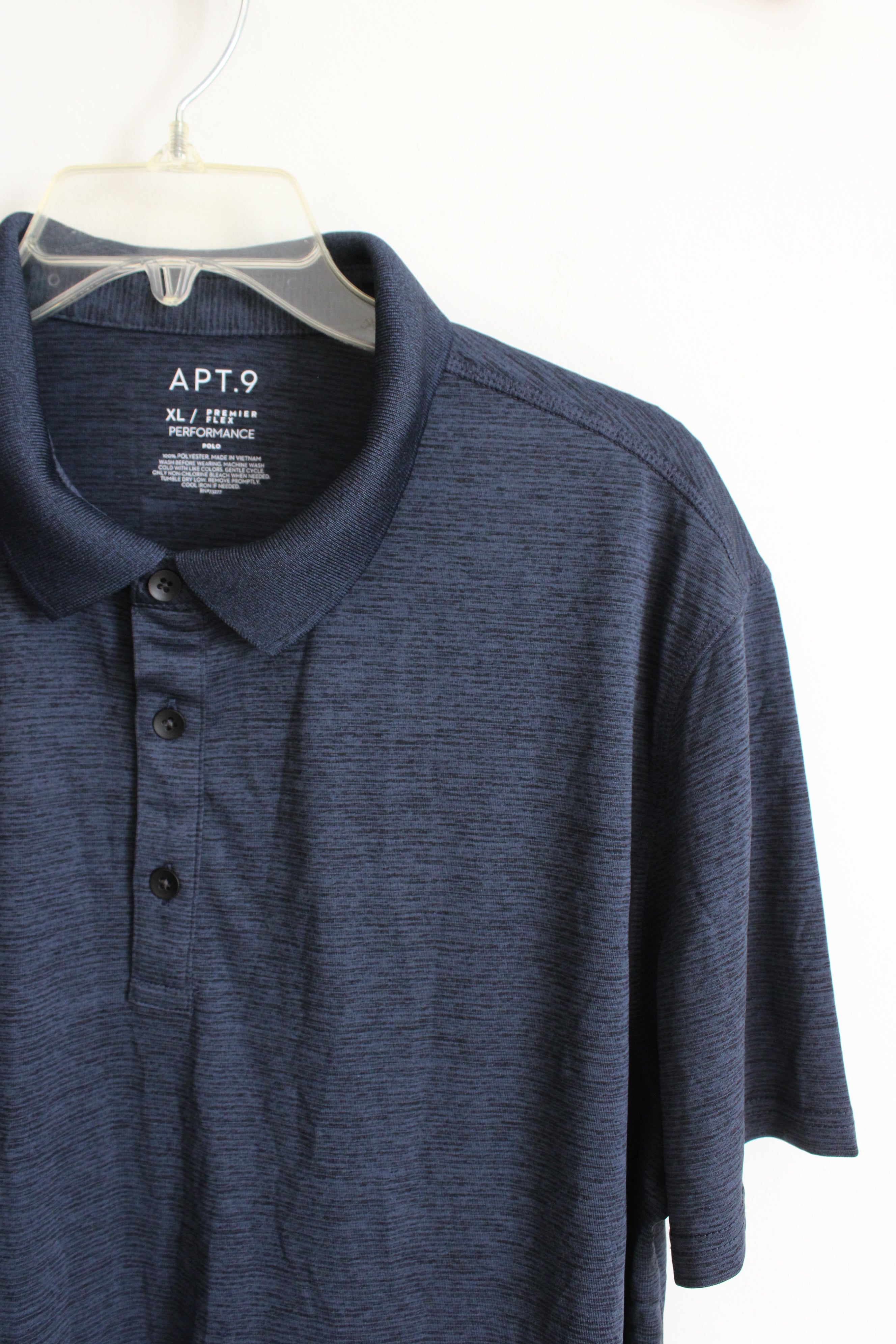 Apt. 9 Premier Flex Navy Polo Shirt | XL