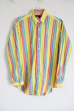 Ralph Lauren Classic Fit Vintage 90's Rainbow Striped Button Down Shirt | 14 1/2-S