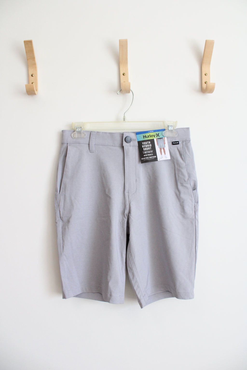 NEW Hurley Hybrid Gray Shorts | Youth L (14/16)