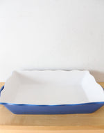 Corning Ware Blue Ruffled Edge 9X13" Handled Baking Dish