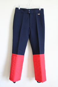 Vintage Snuggler Blue & Red Ski Pants | 32X28