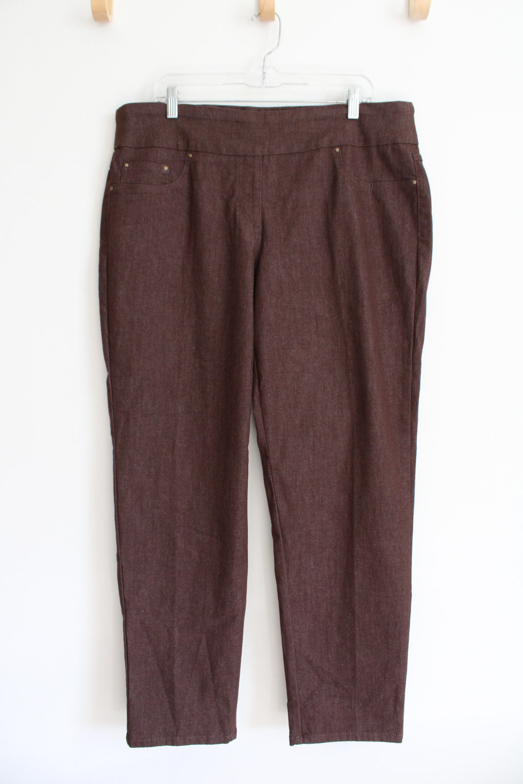 Ruby Rd. Brown Denim Pants | 16W