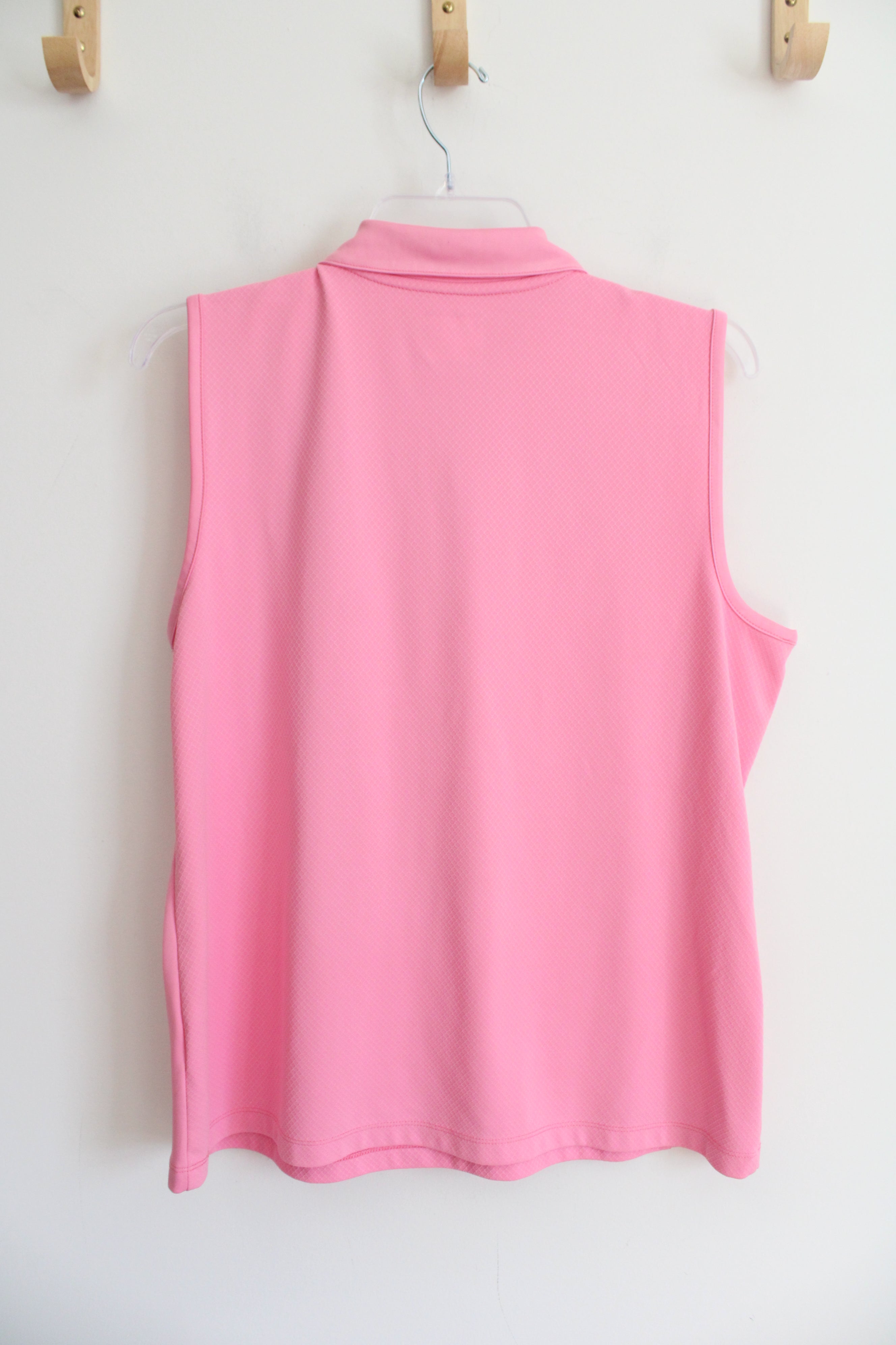 Izod Fitness Pink Quarter Zip Athletic Tank | XL