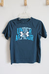 Under Armour Blue Athletic Logo Shirt | Youth S (7/8)