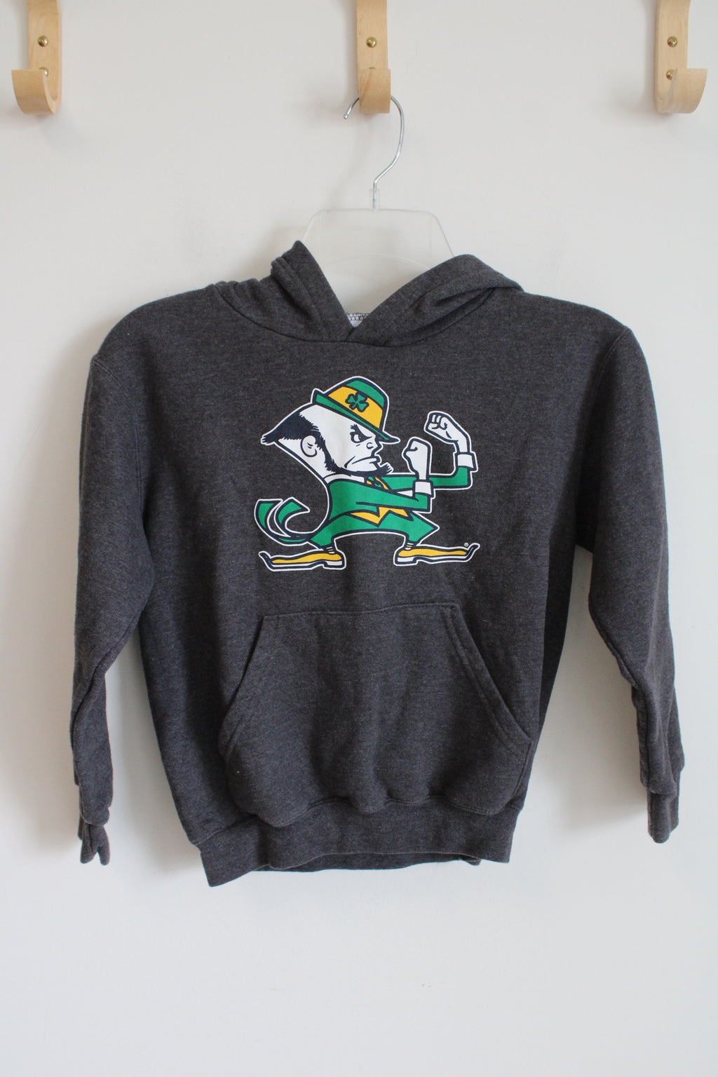 Champion Notre Dame Fighting Irish Man Gray Hoodie | Youth S (6/7)