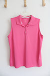 Adidas Pink Athletic Polo Tank | XL