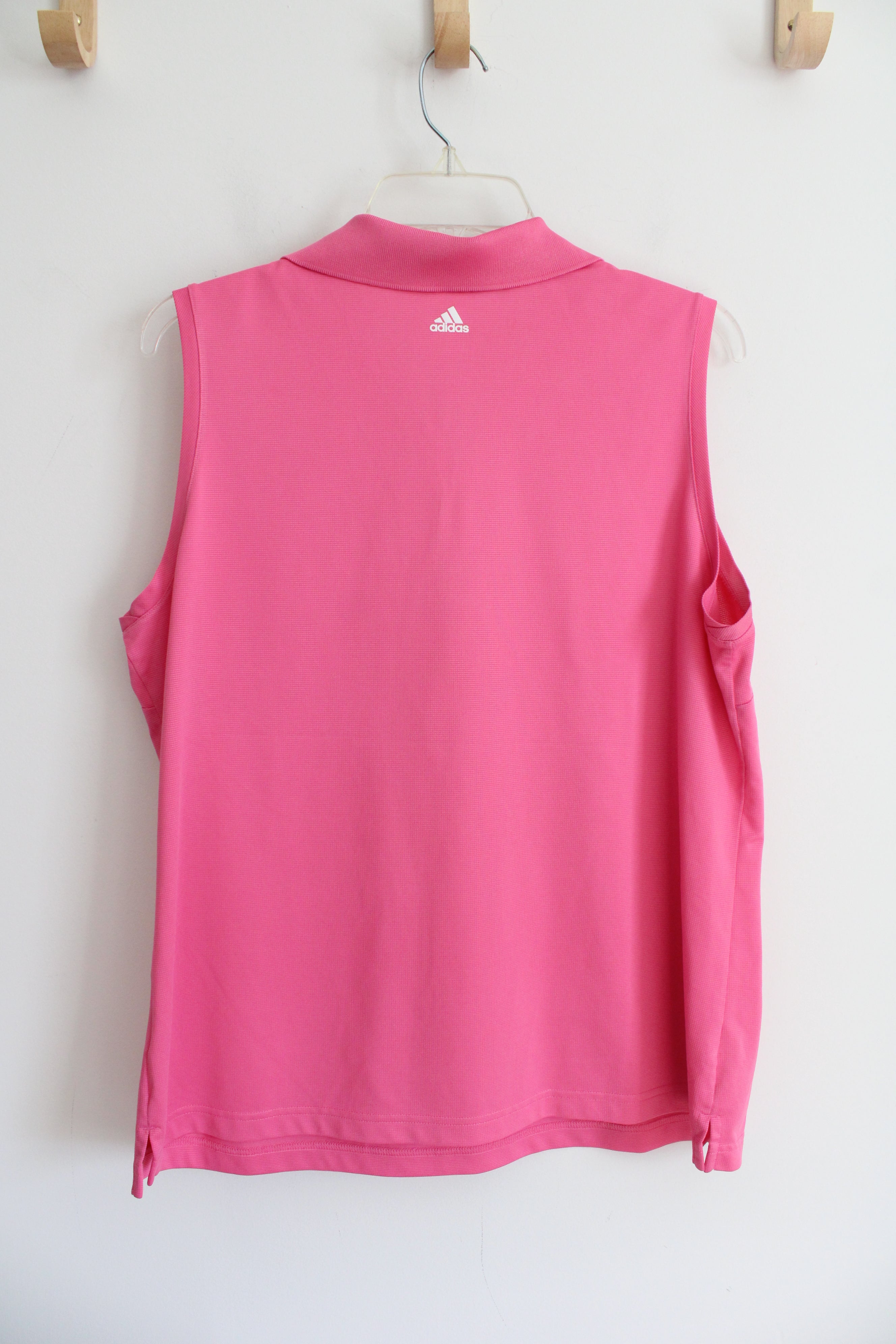 Adidas Pink Athletic Polo Tank | XL