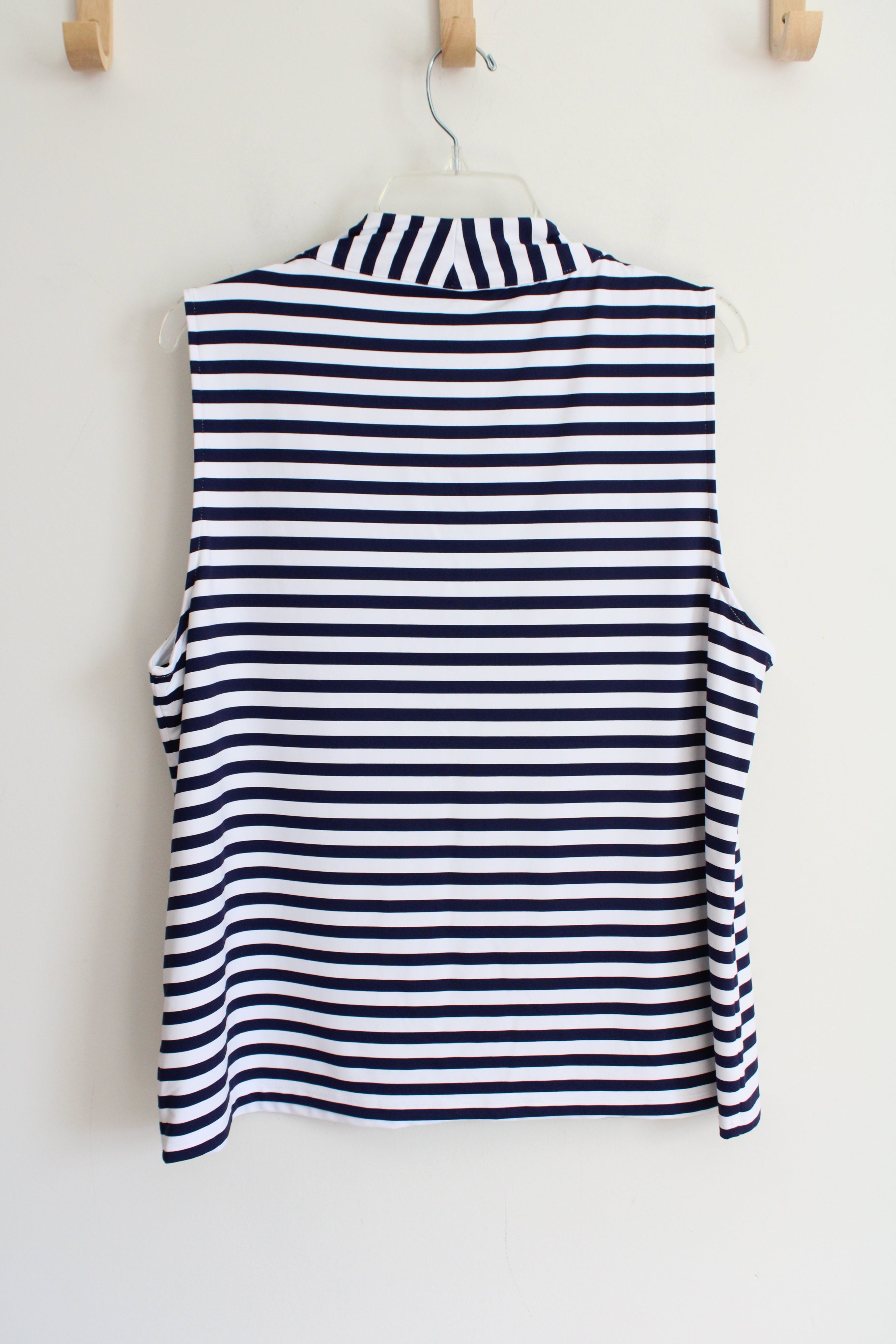 Talbots Navy & White Striped Tank | XL