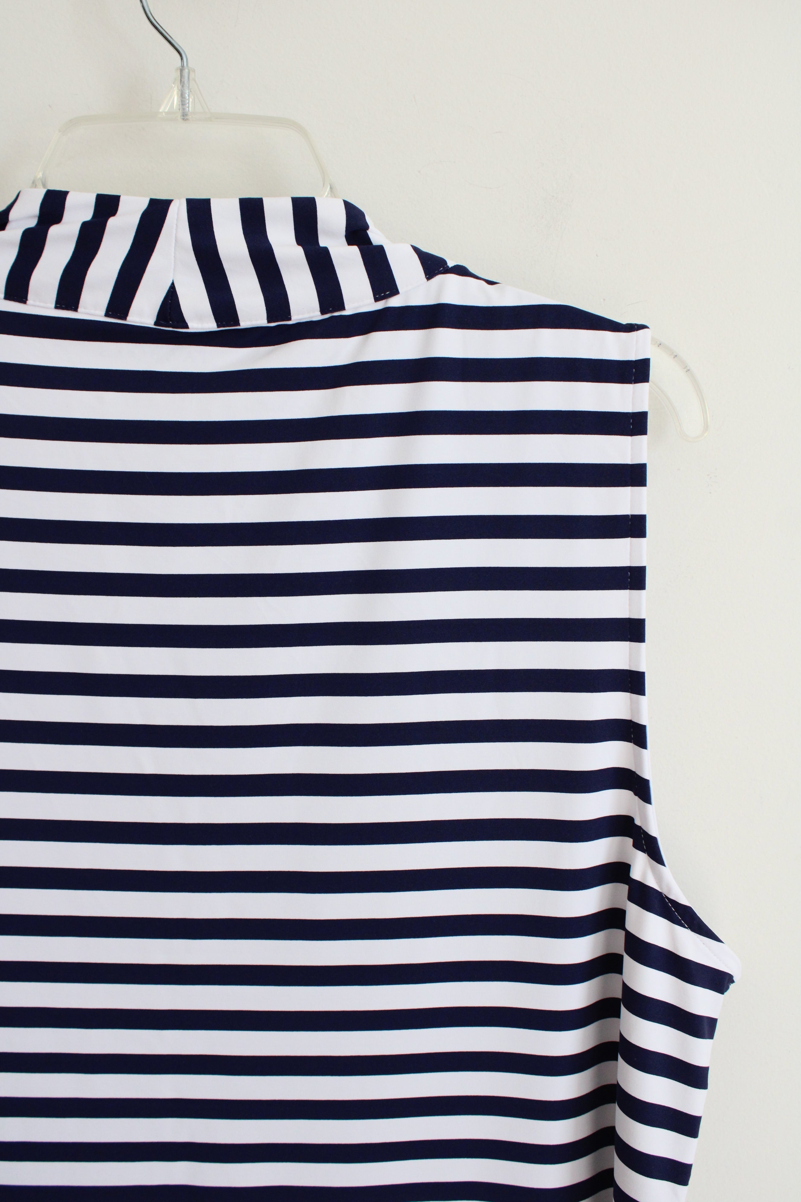 Talbots Navy & White Striped Tank | XL