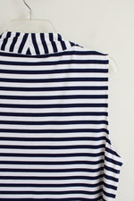 Talbots Navy & White Striped Tank | XL