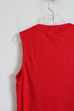 Nike Keep Back Red Muscle Tank | Youth 6/7