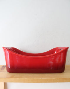 Rachael Ray 4 Quart Red Ceramic Rectangle Baking Dish