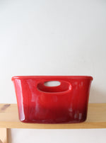 Rachael Ray 4 Quart Red Ceramic Rectangle Baking Dish