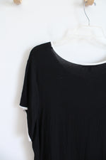 NEW Cable & Gauge Black & White Edged Top | 2X