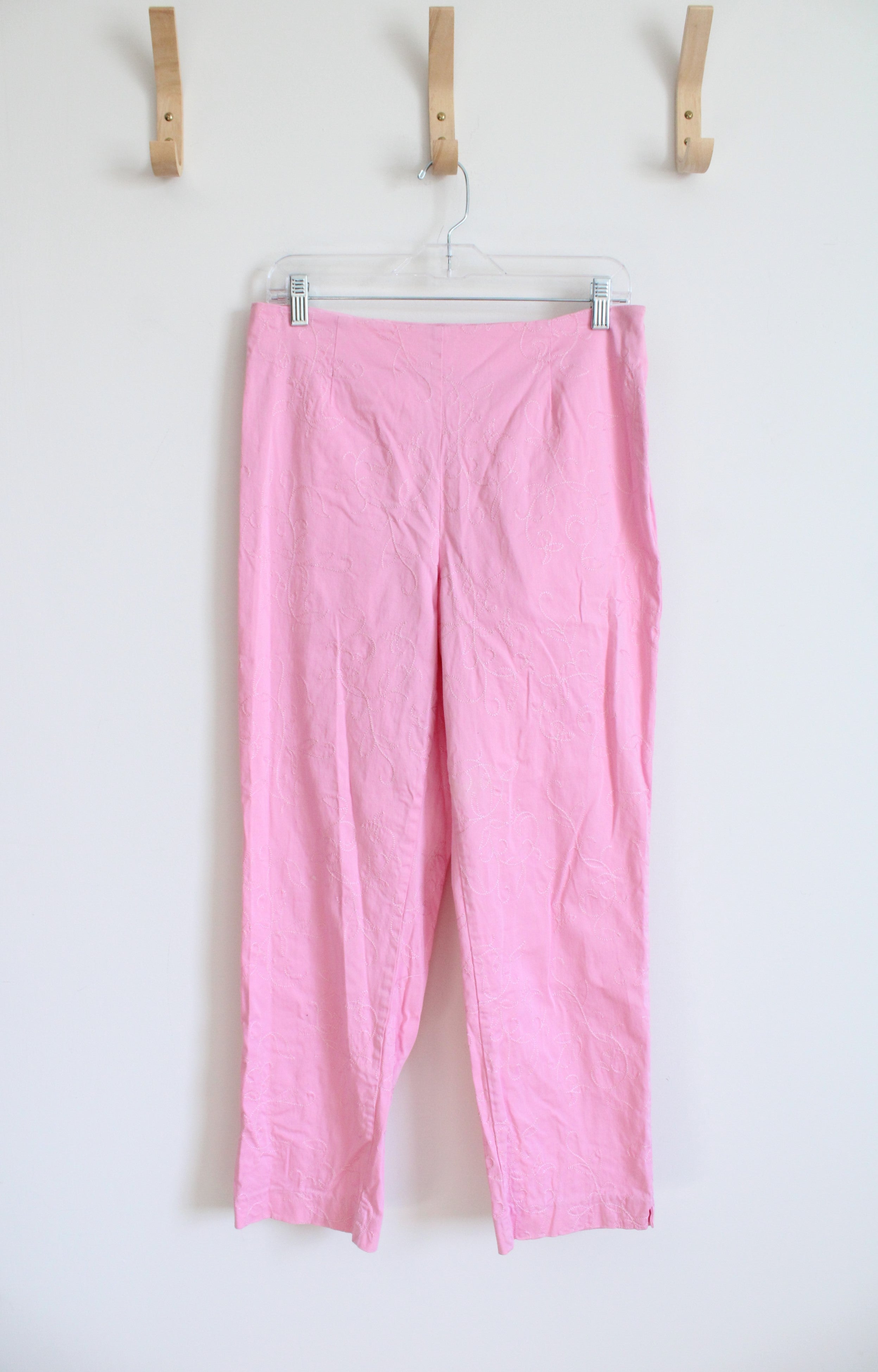 Dressbarn Embroidered Pink Pants | 10