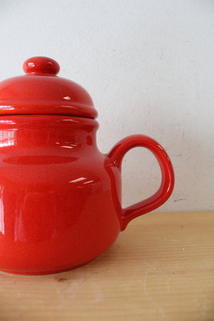 Waechtersbach Germany Red Ceramic Teapot