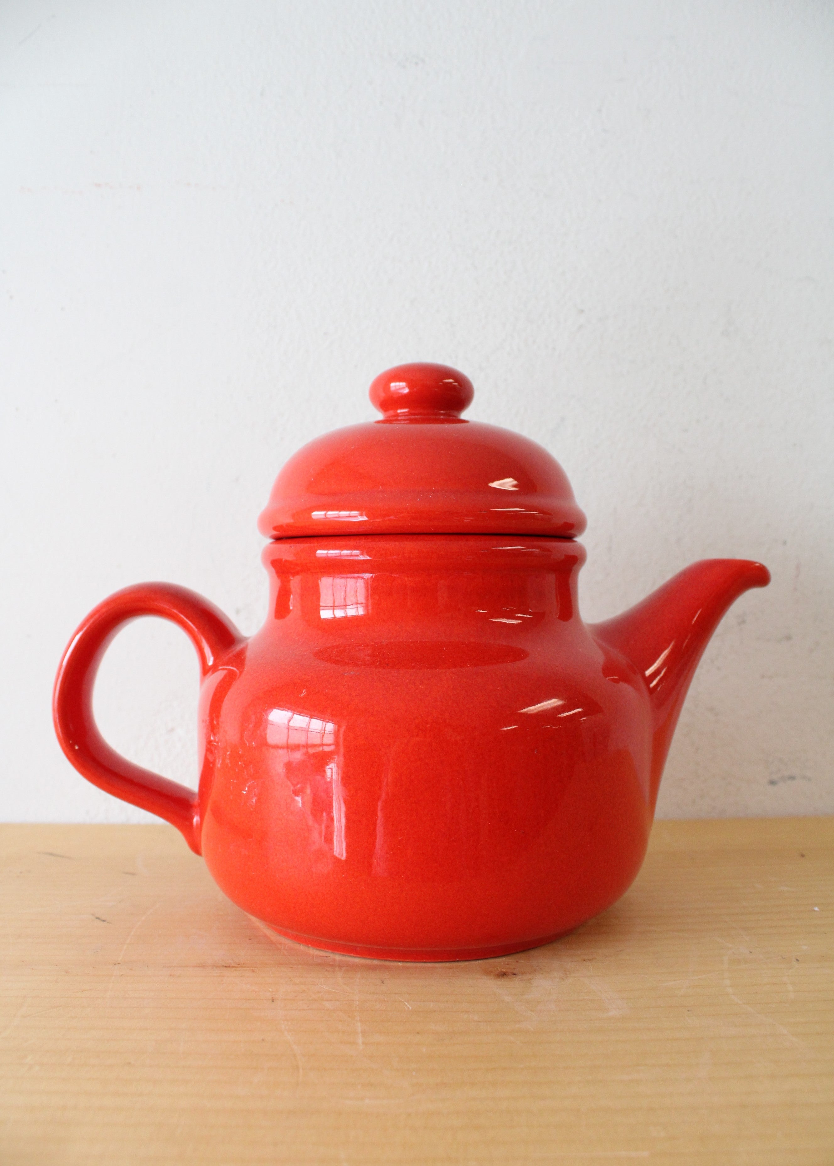 Waechtersbach Germany Red Ceramic Teapot