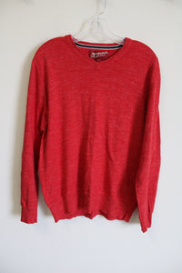 Arizona Jeans Co. Red Heathered Sweater | L