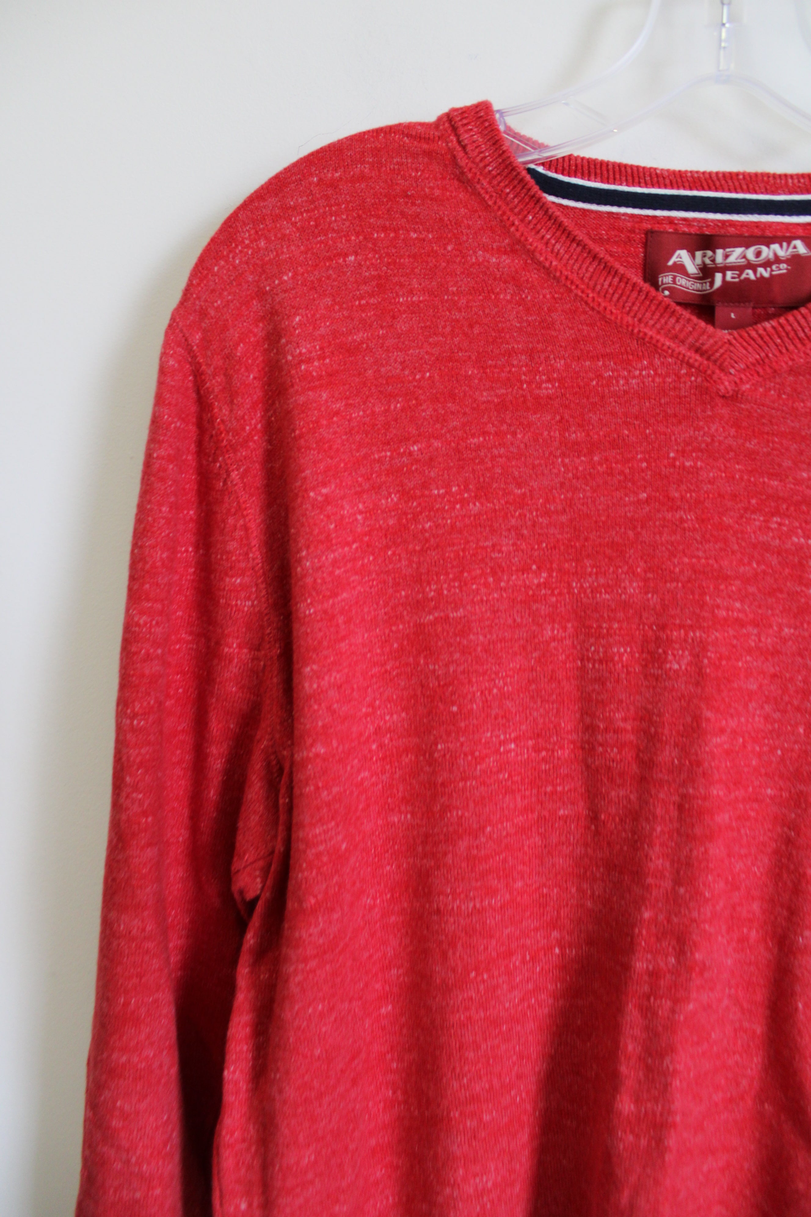 Arizona Jeans Co. Red Heathered Sweater | L