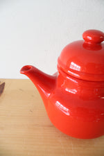 Waechtersbach Germany Red Ceramic Teapot