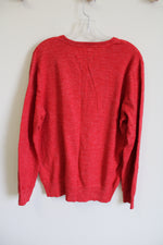 Arizona Jeans Co. Red Heathered Sweater | L