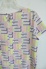 J.Crew Pink Blue Yellow Blouse | S