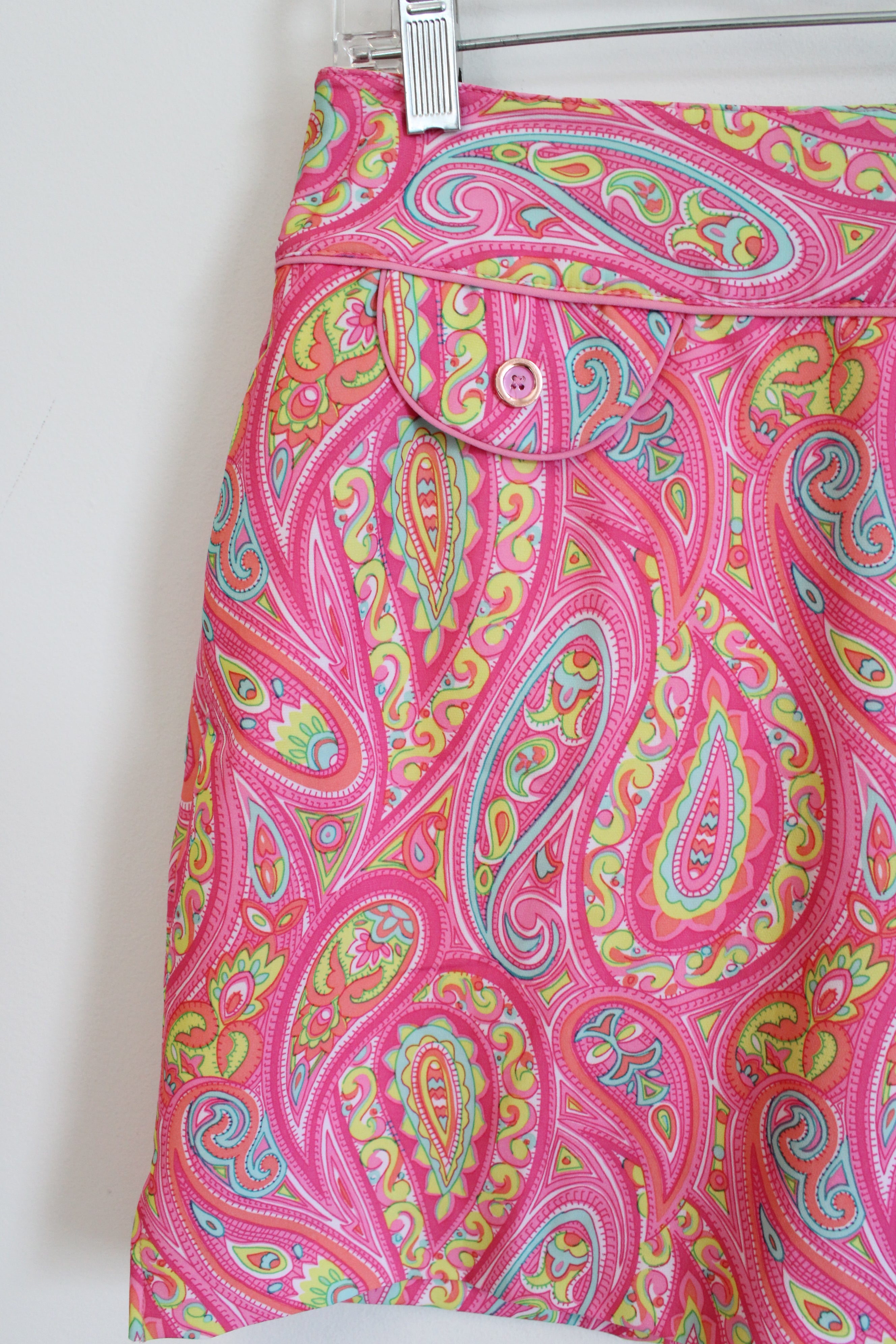 EP Pro Pink Paisley Golf Skort | 2