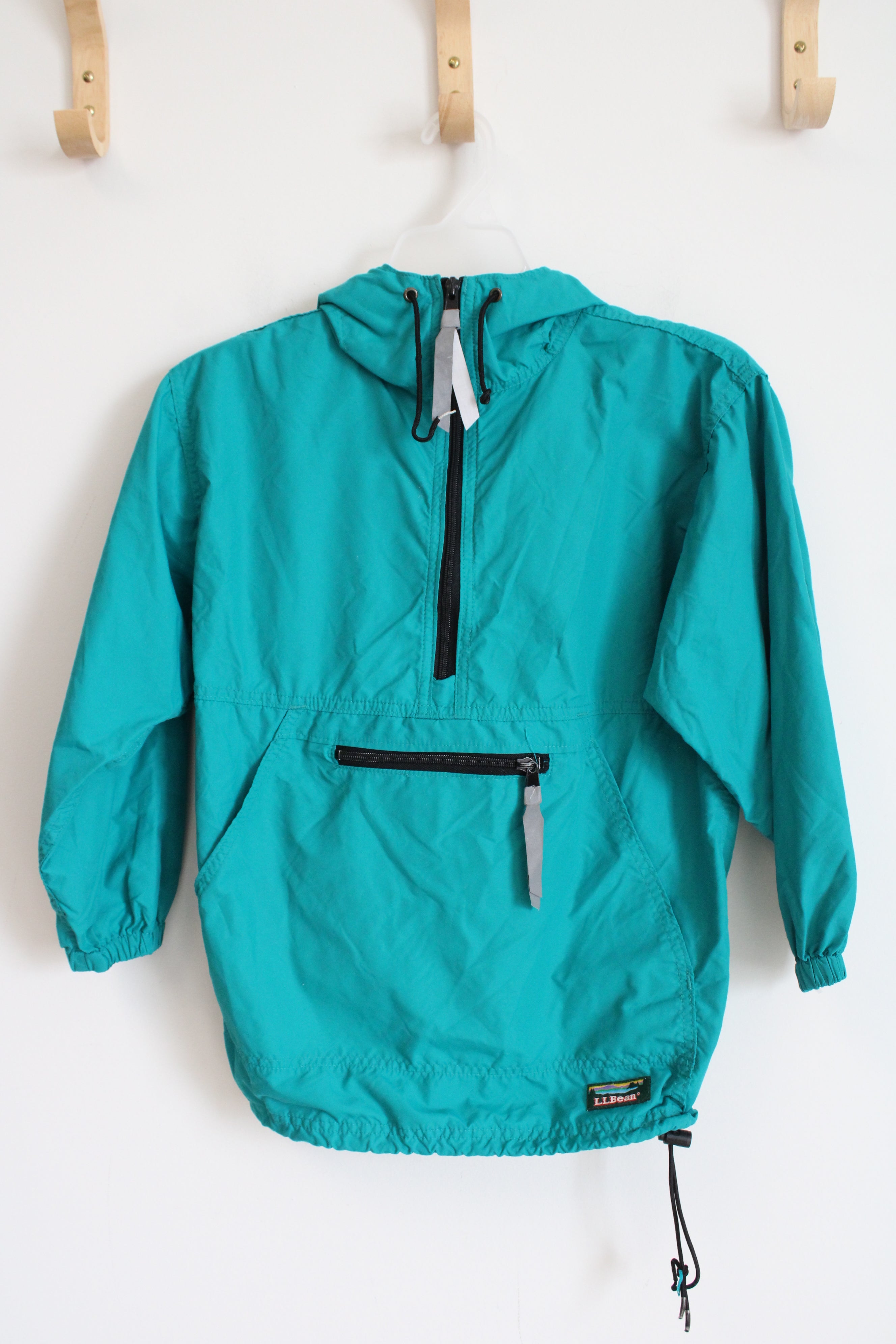 L.L. Bean Lightweight Quarter Zip Blue Windbreaker Jacket | Youth 8/10