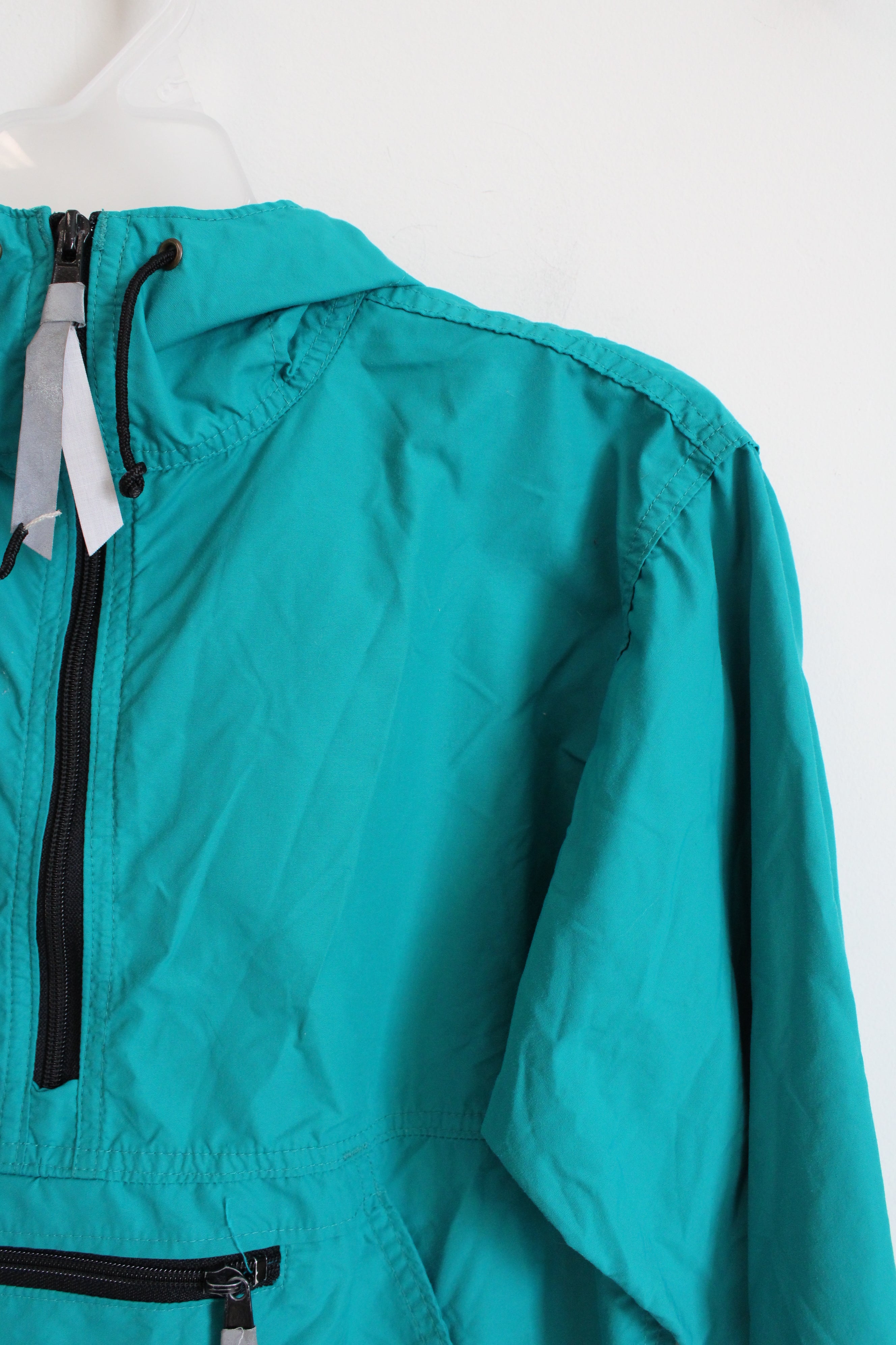 L.L. Bean Lightweight Quarter Zip Blue Windbreaker Jacket | Youth 8/10