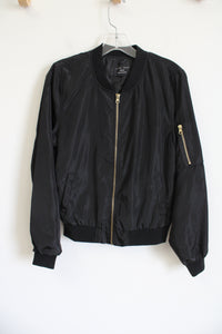 Love Tree Black Bomber Style Jacket | M