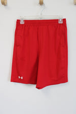 Under Armour Red Athletic Shorts | Youth XL (18/20)