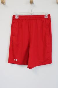 Under Armour Red Athletic Shorts | Youth XL (18/20)