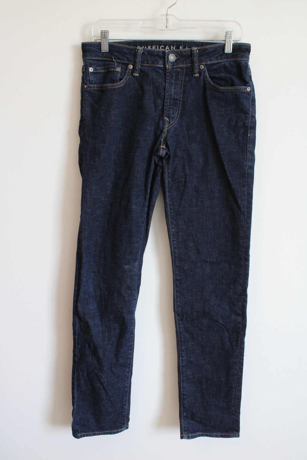 American Eagle Ne(X)t Level Airflex Slim Straight Dark Wash Jeans | 30X34