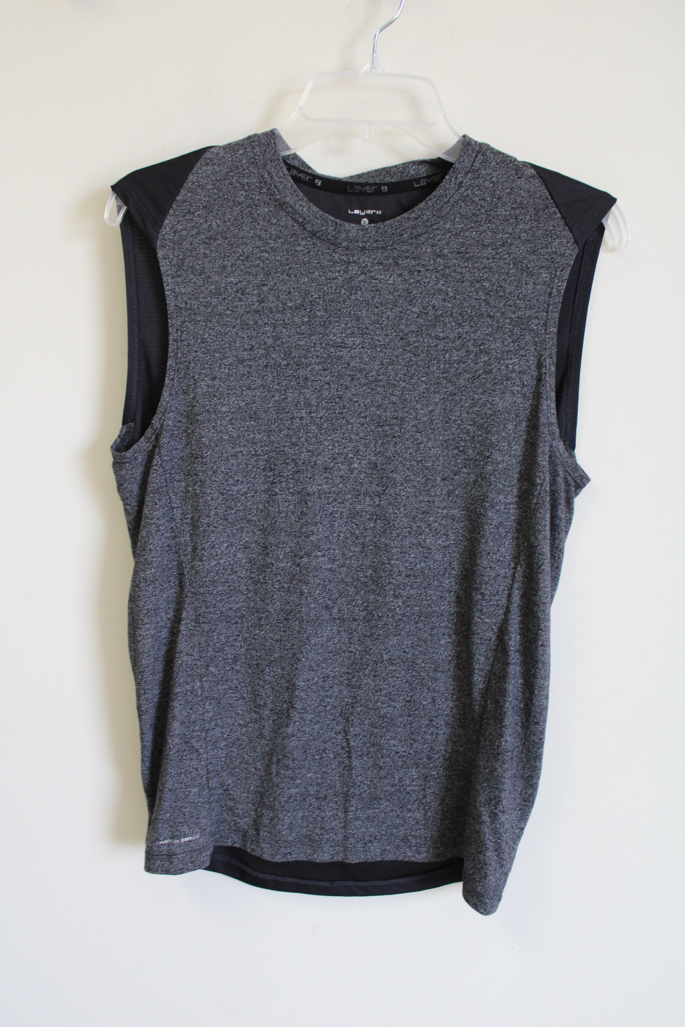 Layer 8 Qwik-Dry Gray Tank | S