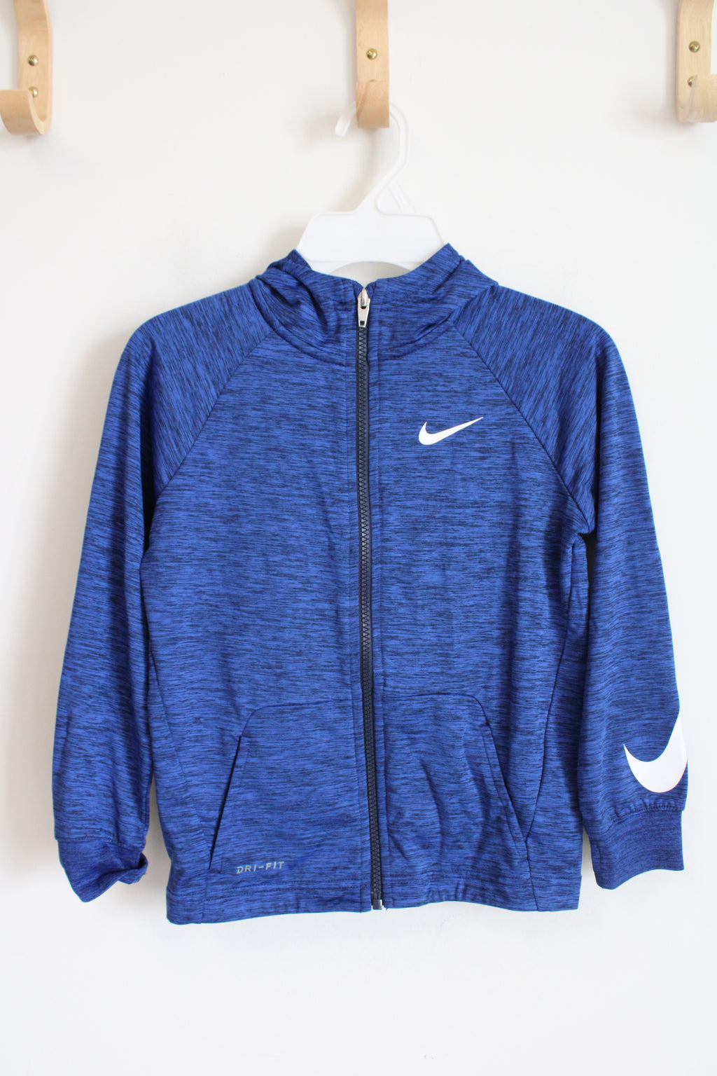 Nike Blue Zip-Up Hoodie Jacket | Youth 7