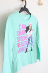 Children's Place Teal "I Am Smart" Long Sleeved Shirt | Youth XL (14)