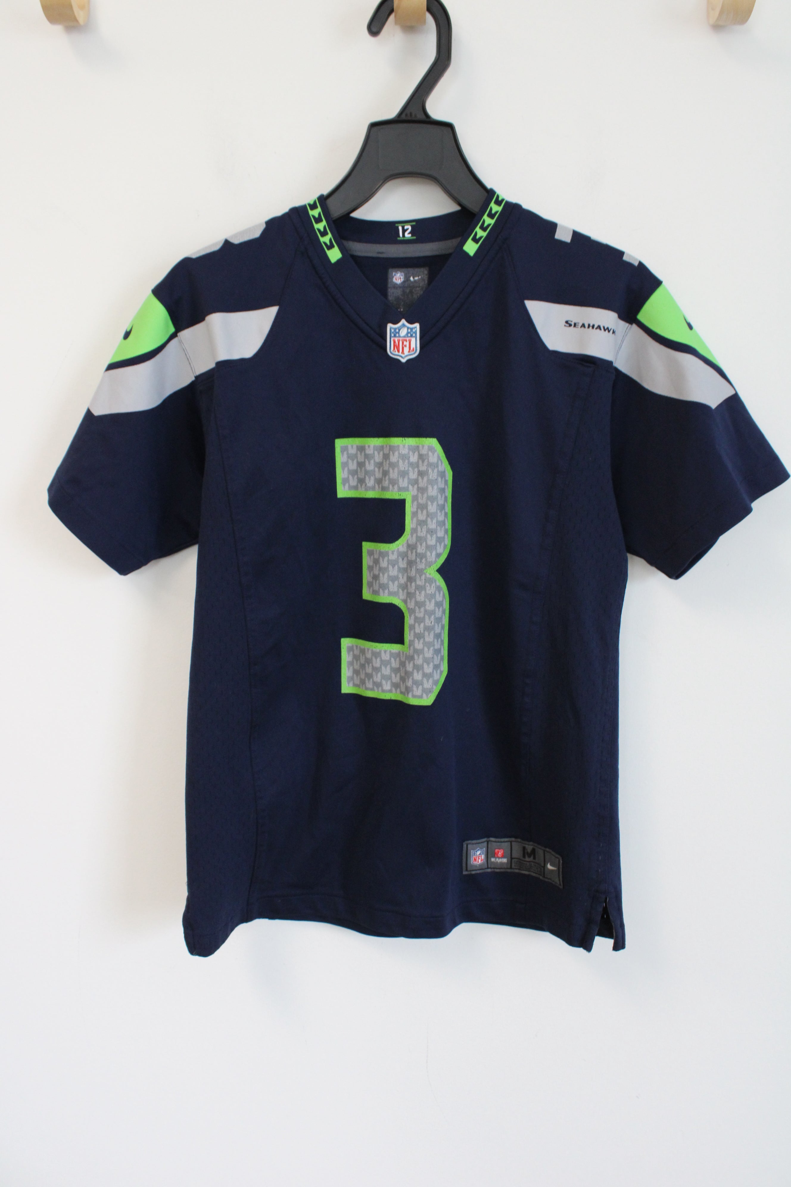 NFL Nike Seattle Seahawks #3 Wilson Jersey | Youth M (12)