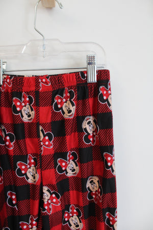 NEW Disney Red & Black Plaid Minnie Mouse Flannel Pajama Set | 5T