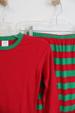 Arb Blanks Red & Green Striped Pajama Set | Youth 14