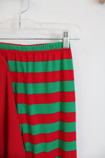 Arb Blanks Red & Green Striped Pajama Set | Youth 14